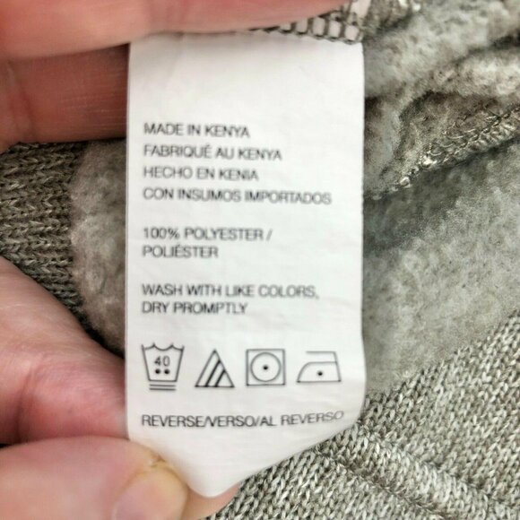 Van Heusen Flex Gray Quarter-Zip Sweater M Polyester Mens - Picture 6 of 6